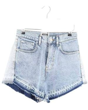 Moschino Short Mini short en coton bleu