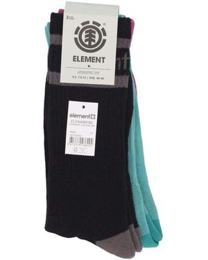 Element Socquettes Calza Media Uomo Clearsight 3.0 Set Socks - Bleu