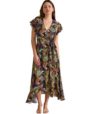 Selmark Robe Robe longue estivale manches courtes JADE Mare - Vert