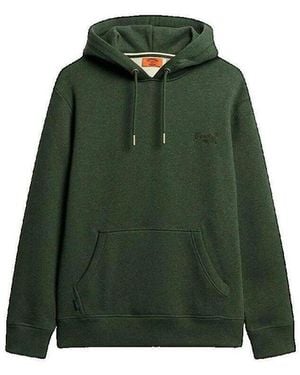 Superdry Sweat-shirt Sweat à capuche Essential Logo - Vert