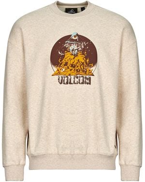 Volcom Felpe Fa Callum Rooney Crew - Bianco