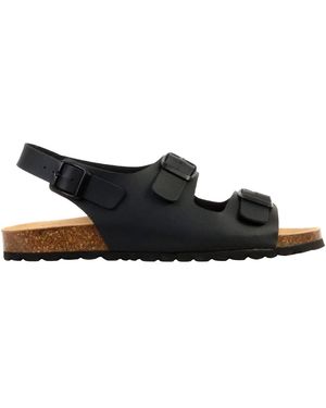 The Divine Factory Sandales Mules Cuir Noga Mistral Bs Edge - Noir