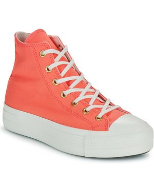 Chaussures Rouge Converse pour femme Lyst