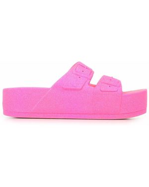 CACATOES Sandales compensées Caipirinha Neon - Rose