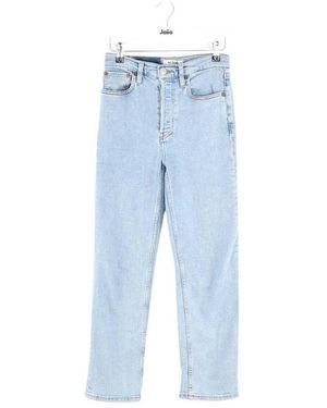 RE/DONE Jeans Jean droit en coton - Bleu