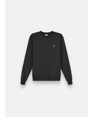 Arte' Sweat-shirt Sweatshirt Heart Logo - noir