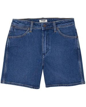 Wrangler Short Short de cowboy - Bleu
