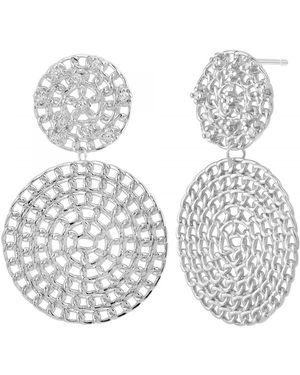 Sc Crystal Boucles oreilles B2978-ARGENT - Bleu