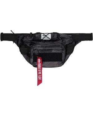 Alpha Industries Sac Bandouliere Tactical Waist Bag - black camo - Noir