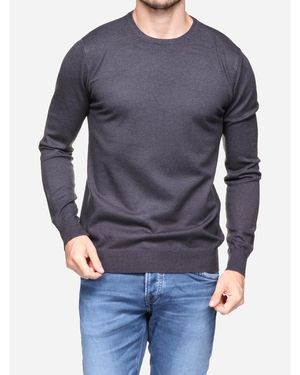 Kenzarro Pull Ld-69051 Col Rond - Bleu