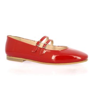 So Send Ballerines Ballerines cuir vernis - Rouge