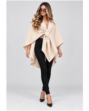 Kebello Ponchos Capes De Pluie Cape Poncho F - Blanc