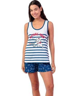 Admas Pyjamas / Chemises de nuit Pyjama short débardeur Marie Paris Disney - Bleu