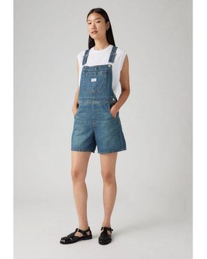 Levi's Combinaisons 001Uy-0011 Utility Shortall-Summer Job - Bleu