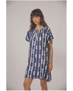 The Korner Robe - DRESS - Bleu