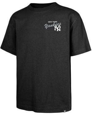 '47 T-shirt 47 TEE MLB NEWYORK YANKEES VINTAGE STADIUM FOUNDATION BLACK - Noir