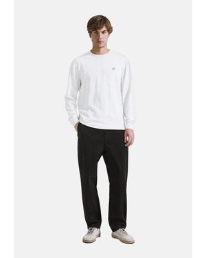 Sun 68 T-Shirt T-Shirt Piquet L/S - Blanc