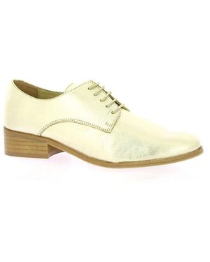 So Send Derbies Derby cuir laminé - Blanc