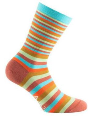 Achile Chaussettes Mi-chaussette jersey ""Rainbow"" Coton peigné - Orange