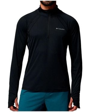 Columbia T-shirt Stealth Spring LS Half Zip Tee - Noir