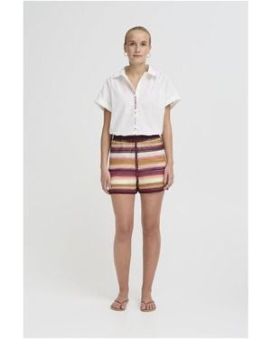 Ichi Short 20125828 - Blanc