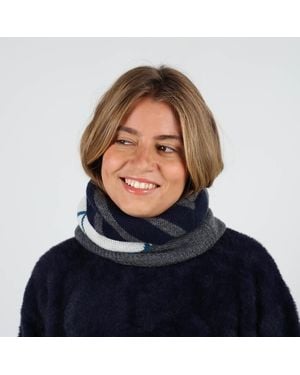 Oxbow Echarpe Tour de cou Jacquard ETICA - Bleu