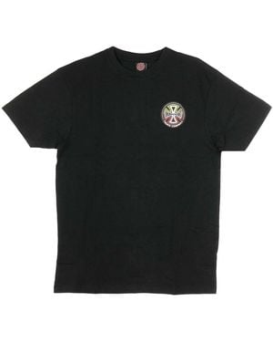 Independent T-Shirt Split Cross Tee - Noir