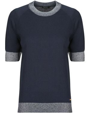 Geox Blusen W Knit Vn - Blau