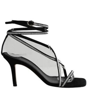 Ba&sh Sandales Talons en daim noirs