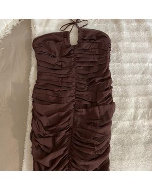 Loavies Robe Courte Robe Moulante - Marron
