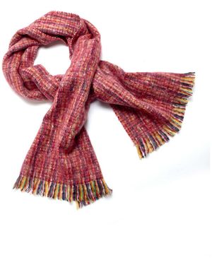Daxon Echarpe Etole Avec Mohair - Rouge