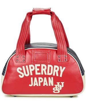 Superdry Sac à main RETRO ALUMNI BOWLING BAG - Rouge