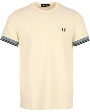 Fred Perry T-shirt Twin Tipped Cuff T-Shirt - Neutre
