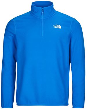 The North Face Fleecepullover 100 Glacier 1/4 Zip - Blau