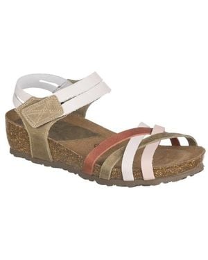 Interbios Sandales compensées BASKETS 5338 - Métallisé