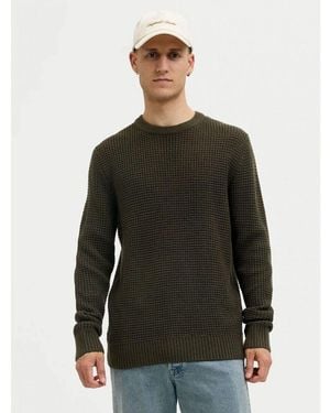 Jack & Jones Pull 12287594 Global-Rosin - Vert