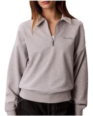 Calvin Klein Pull French Terry - Gris
