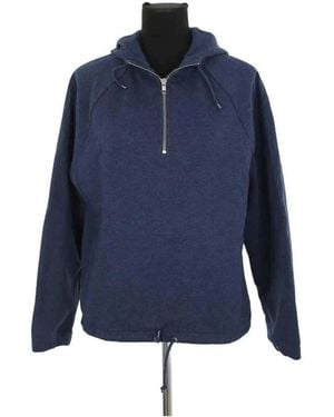 A.P.C. Polaire Sweatshirt en coton bleu