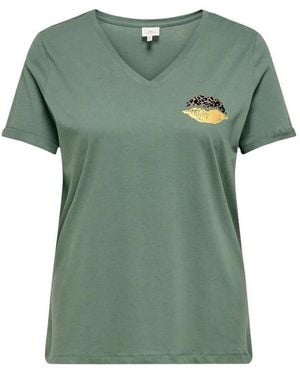 Only Carmakoma T-shirt 195445VTPE26 - Vert