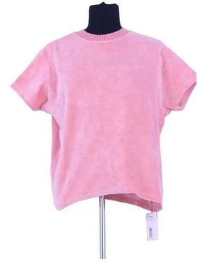Sonia Rykiel T-Shirt T-Shirt Éponge En Coton - Rose