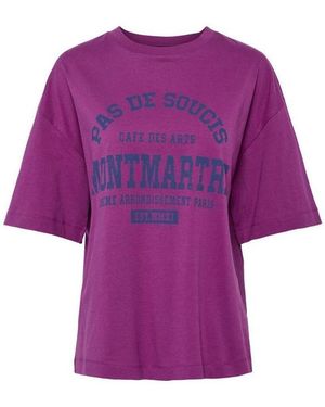 Pieces T-Shirt Korte Mouw - Paars