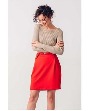 Skfk Jupes Courtes Wsk00369 - Rouge