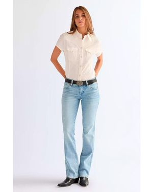 Wrangler Jeans Jean Low Rise Bold Boot Southeast - Bleu
