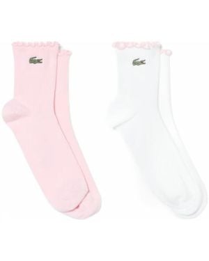 Lacoste Collants & Bas Ra9269 Ankle Socks - Rose