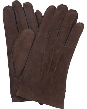Suitable Gants Gants Suede Marron Foncé