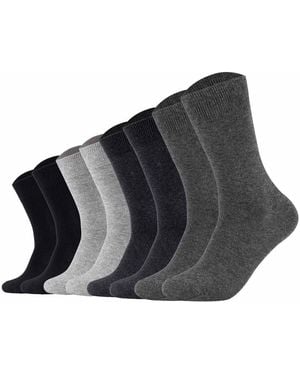 S.oliver Chaussettes unisexe Chaussettes Paquet de 8 - Noir