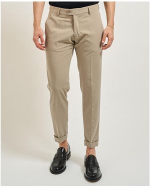 SETTE/MEZZO Chinots Pantalon classique pour Settemezzo avec ceinture - Neutre