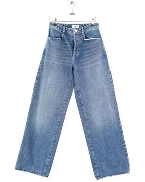 Songe Lab Jeans flare / larges Jean large en coton bleu