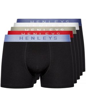 Henleys Boxers Blackiris - Noir