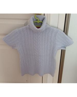 Manoukian Pull Pull bleu ciel 50% angora - Gris